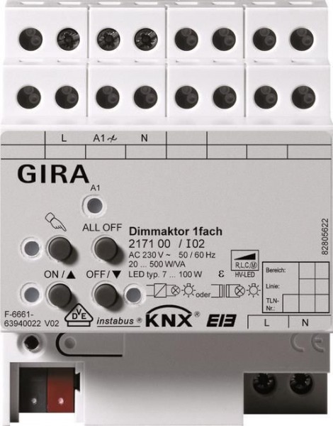 GIRA Universal-Dimmaktor 1-fach 217100