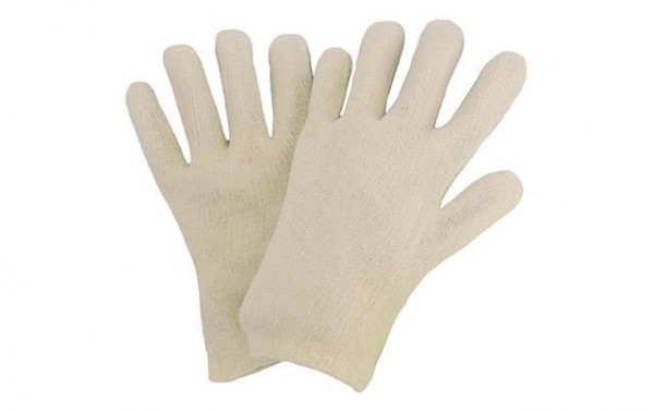 Baumwoll-Handschuh rohweiß Gr. 10